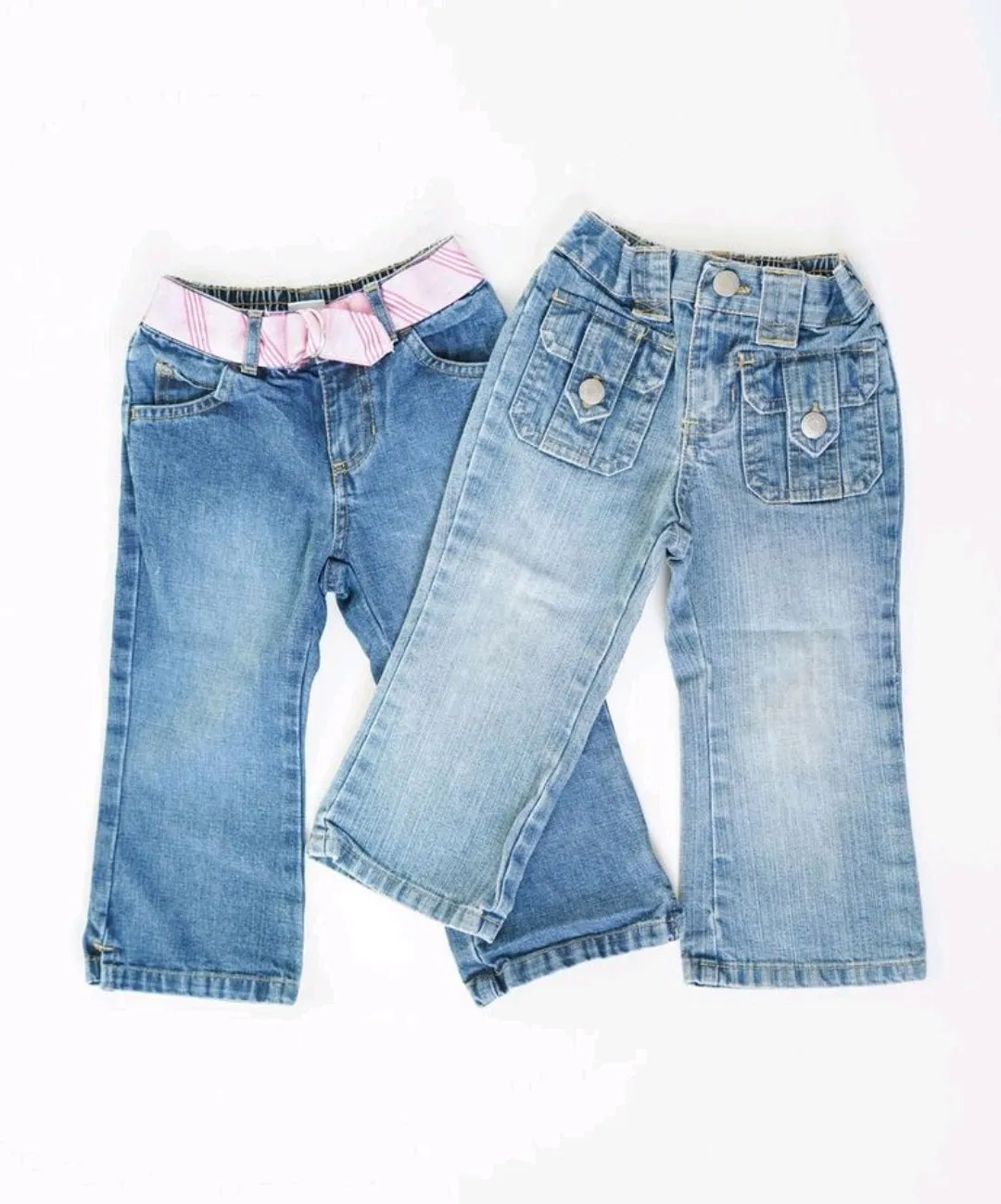 GIRL SIZE 2 YEARS - OLD NAVY, Flarred Jeans (2-Pack) EUC B16