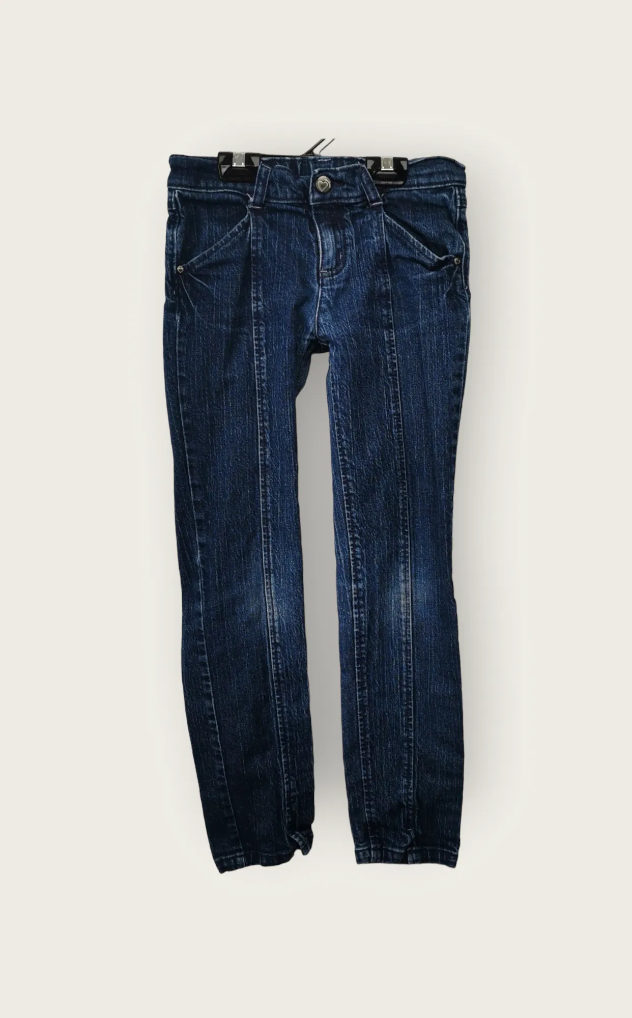 GIRL SIZE 9 YEARS - GYMBOREE, Darkwash, Skinny Jeans EUC B56