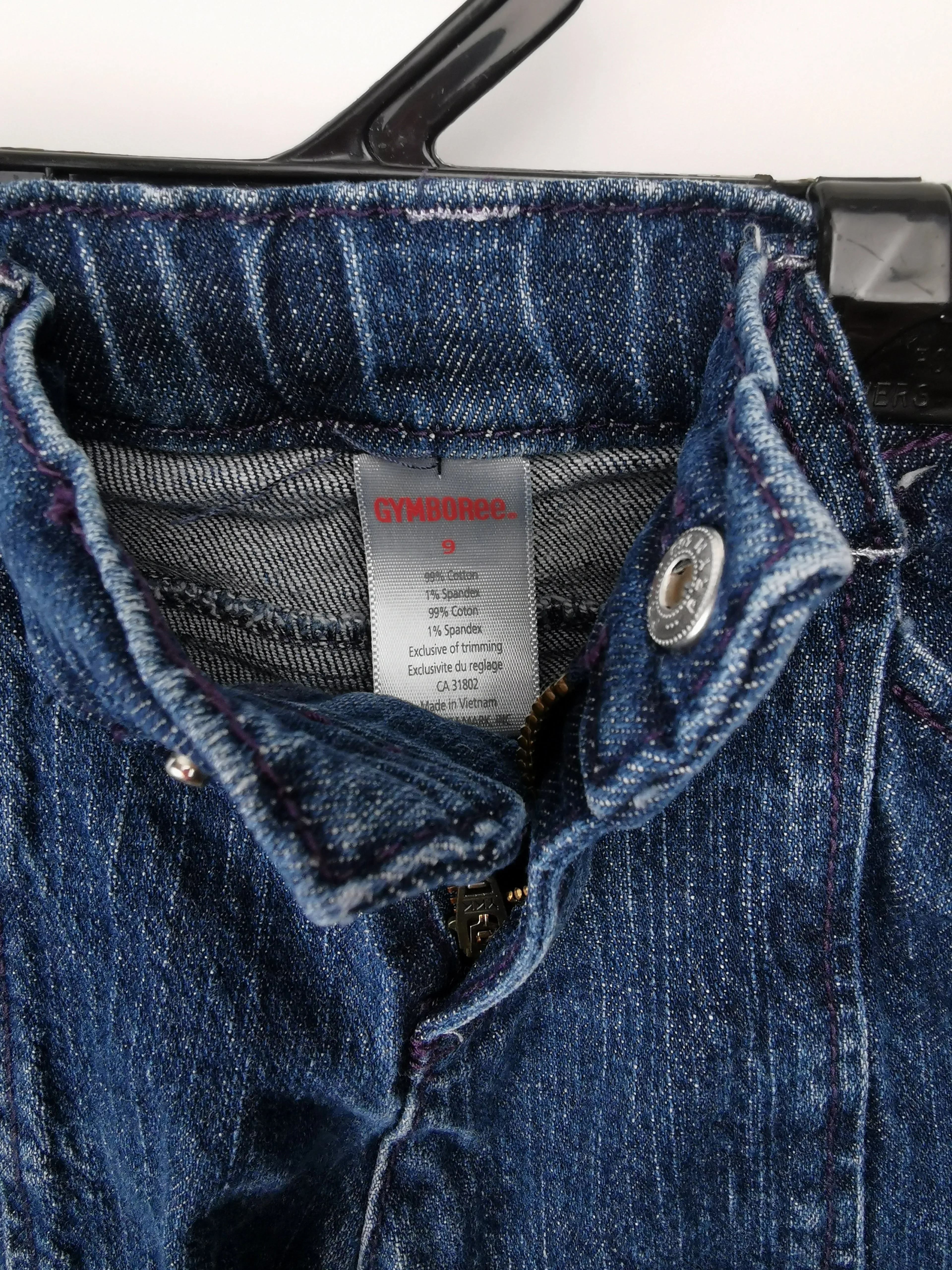 GIRL SIZE 9 YEARS - GYMBOREE, Darkwash, Skinny Jeans EUC B56
