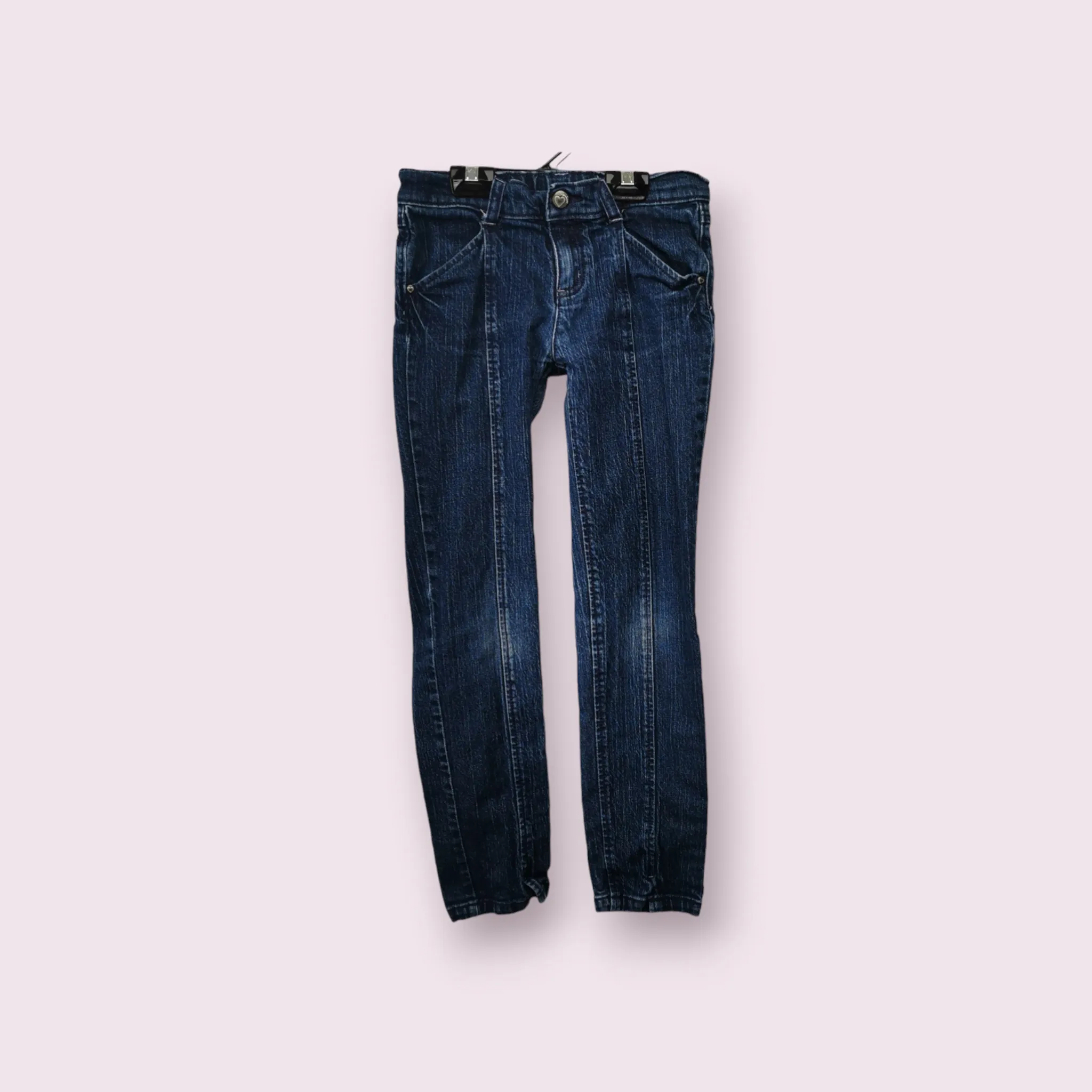 GIRL SIZE 9 YEARS - GYMBOREE, Darkwash, Skinny Jeans EUC B56