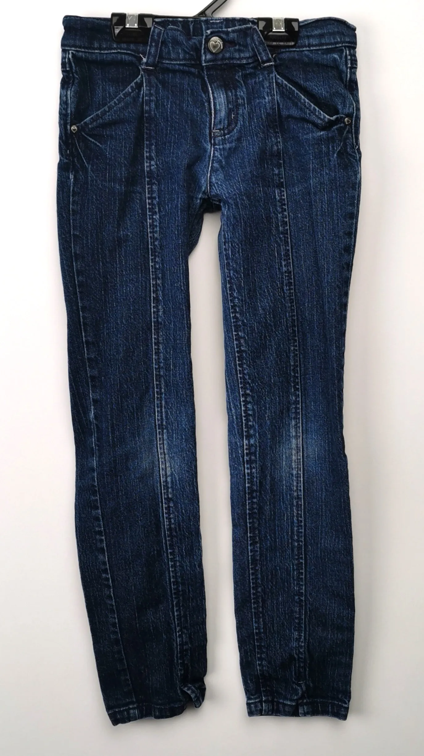 GIRL SIZE 9 YEARS - GYMBOREE, Darkwash, Skinny Jeans EUC B56