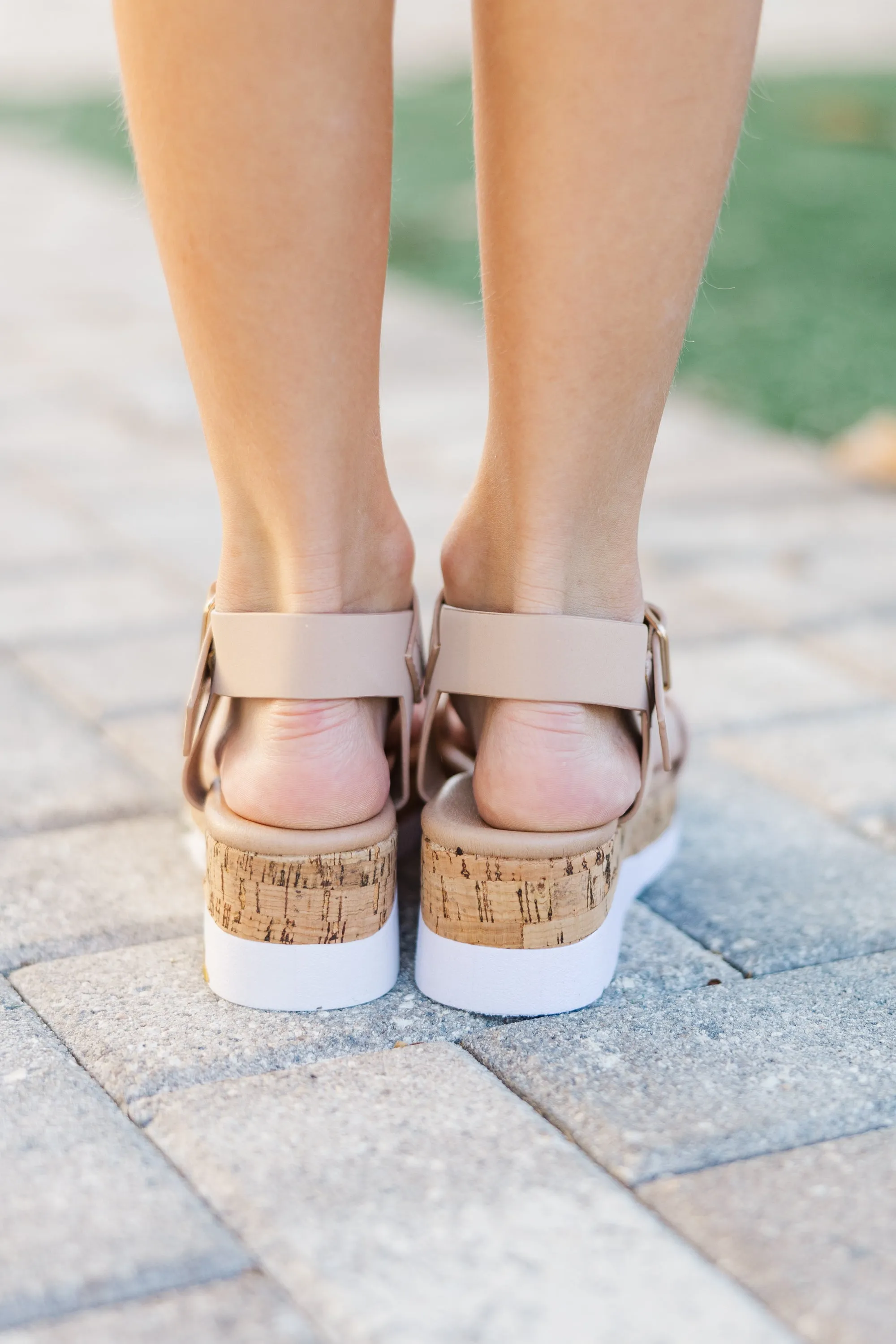 Girls: The Vanessa Taupe Platform Sandal