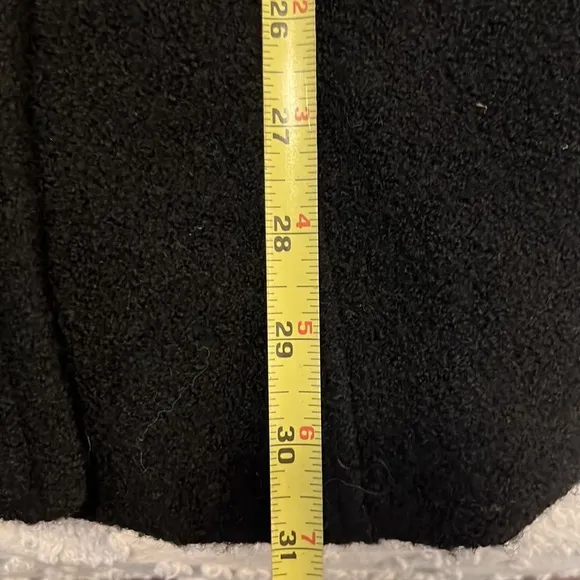 God Is Girl Double Breasted Black Coat Sz M