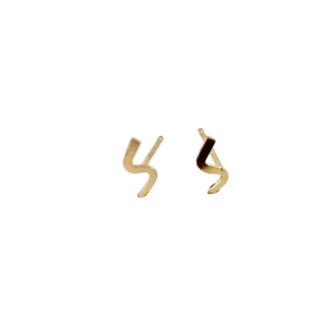 Gold Lightning Mini Studs