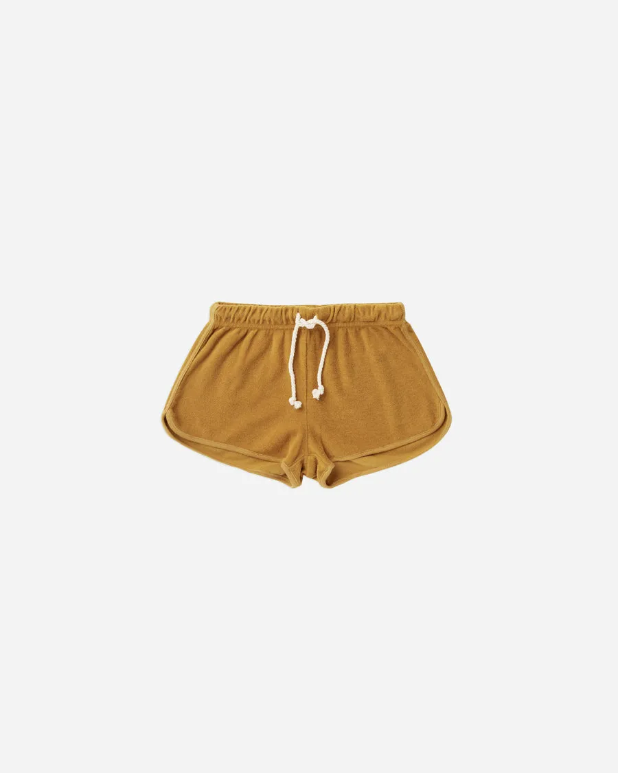 GOLD TERRY TRACK SHORT