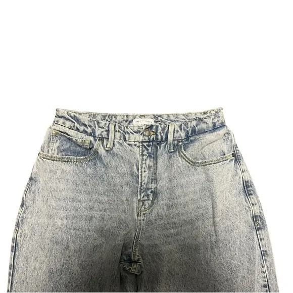 Good American 90s Baggy Loose fit high waisted straight leg jeans size 2…