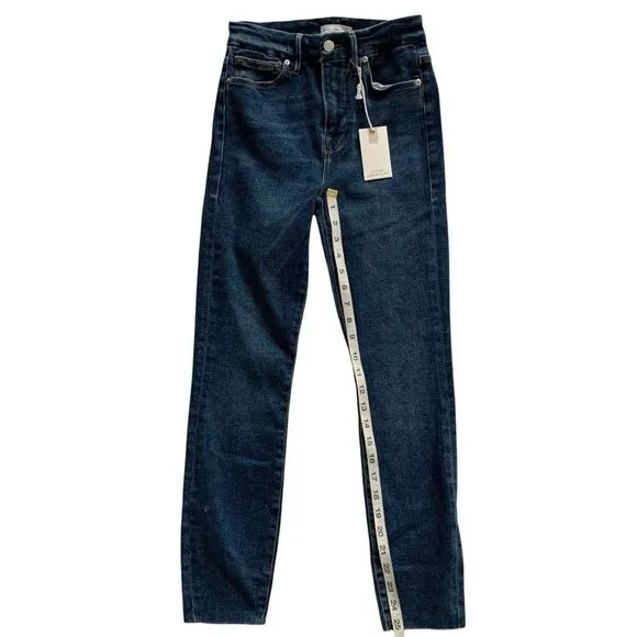 GOOD AMERICAN Good Waist Skinny Crop Jeans!