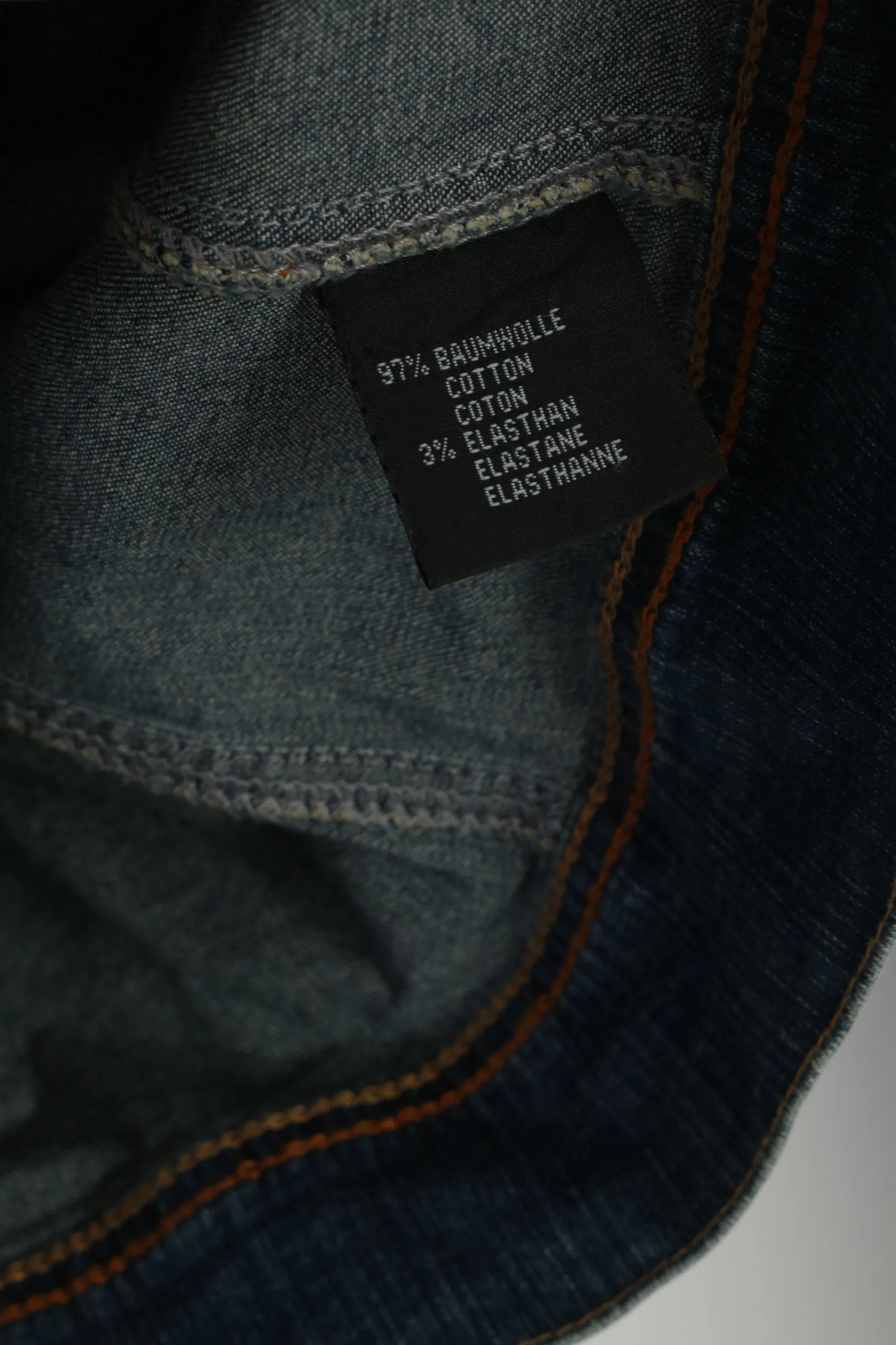 Goood Jeans Women 36 XS Jacket Blue Denim Emroidered Stretch Lovely Top