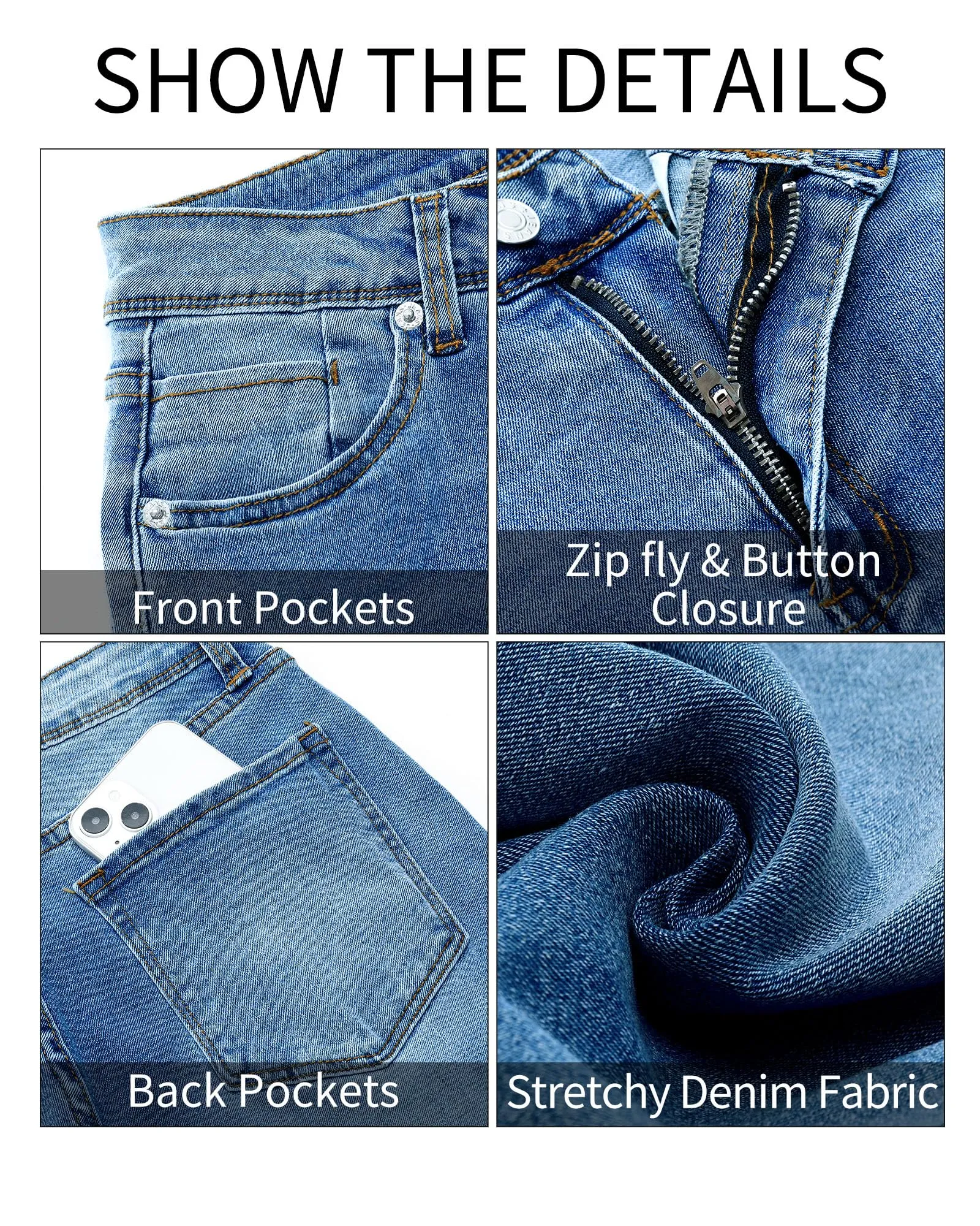 GRAPENT Jeans Women Jean Leggings for Women High Waisted Tummy Control Pants Colored Skinny Jeans for Women High Waist Jeggings Cute Clothes Denim Outfit Color Dark Blue