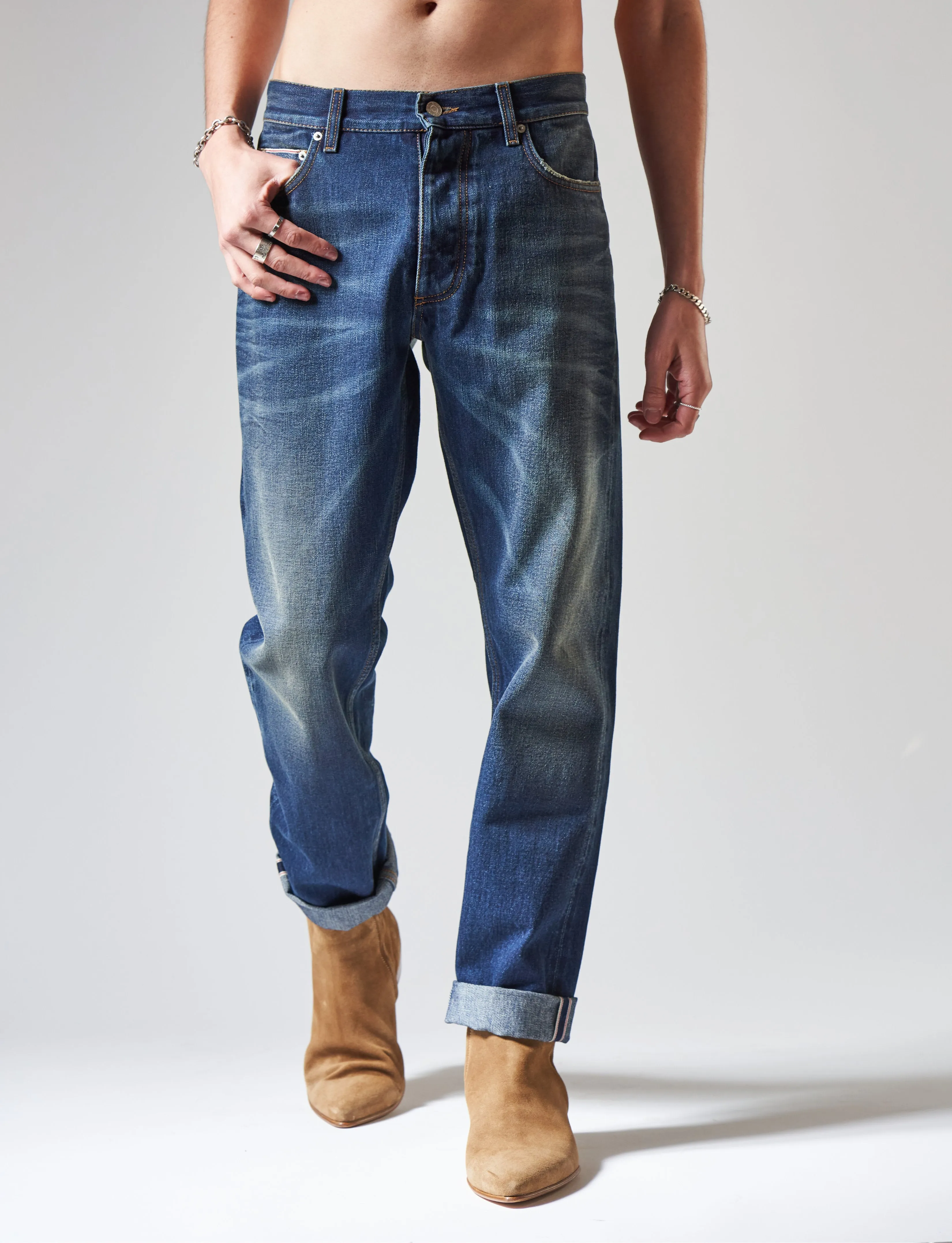 GREASE AUTHENTIC "SELVEDGE" JEANS IN VINTAGE 69