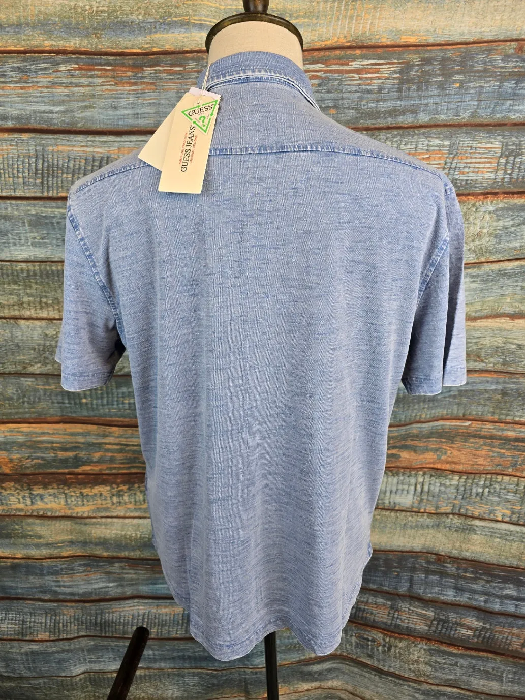 Guess Jeans Short Sleeve Slim Fit Pocket Shirt