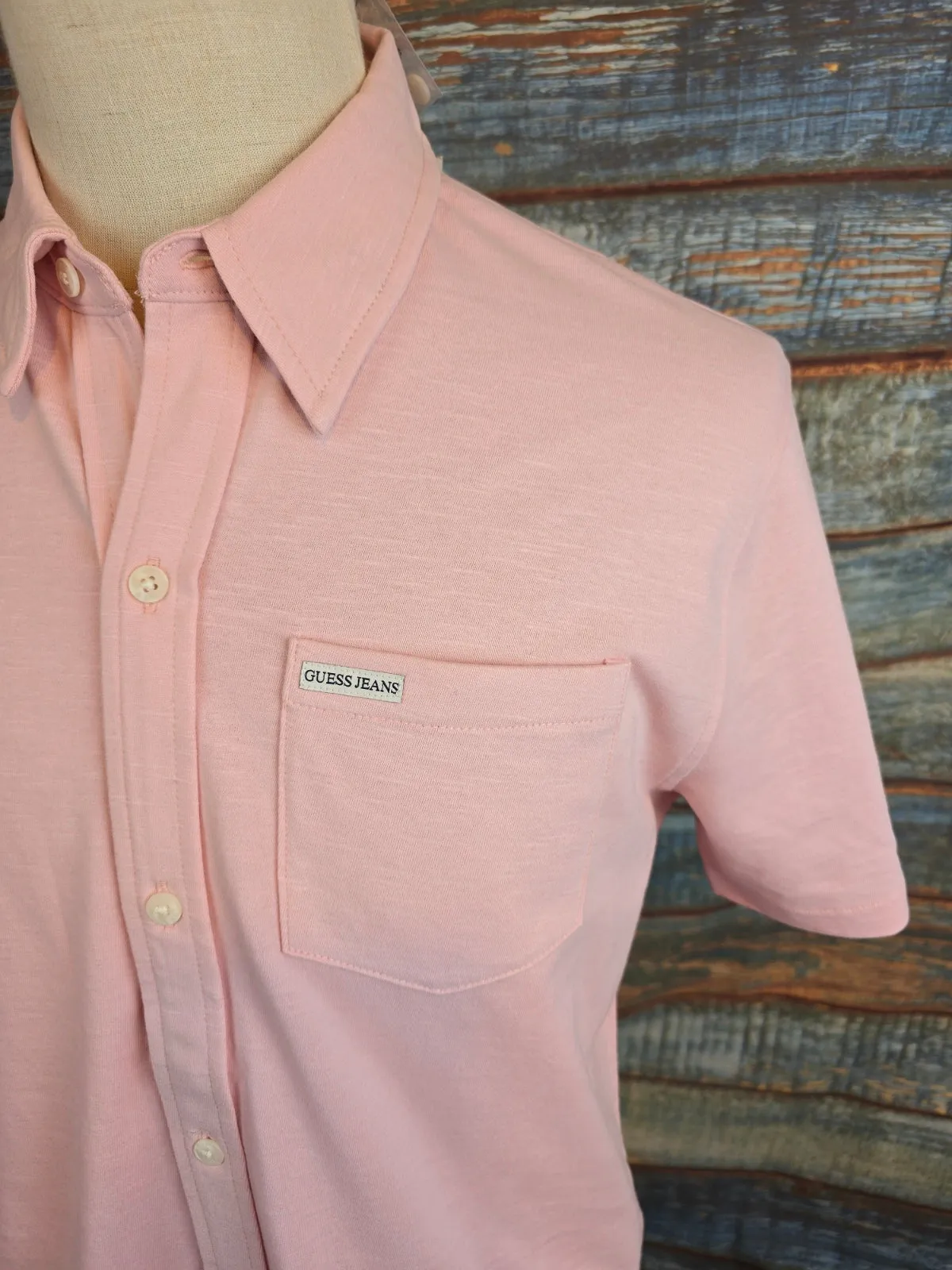 Guess Jeans Short Sleeve Slim Fit Pocket Shirt