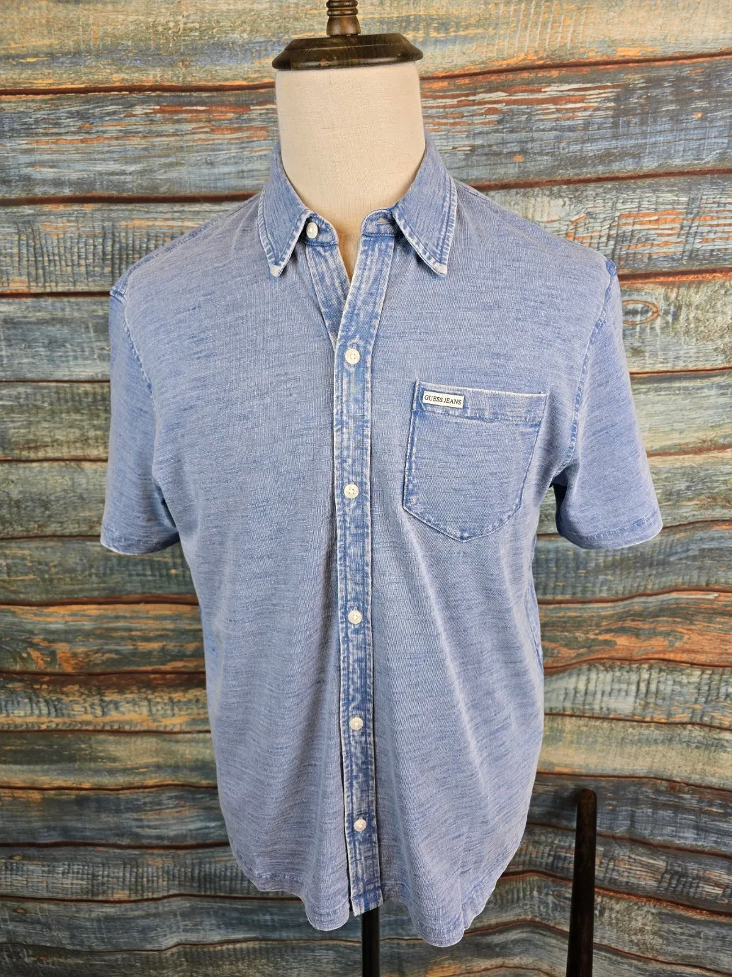 Guess Jeans Short Sleeve Slim Fit Pocket Shirt