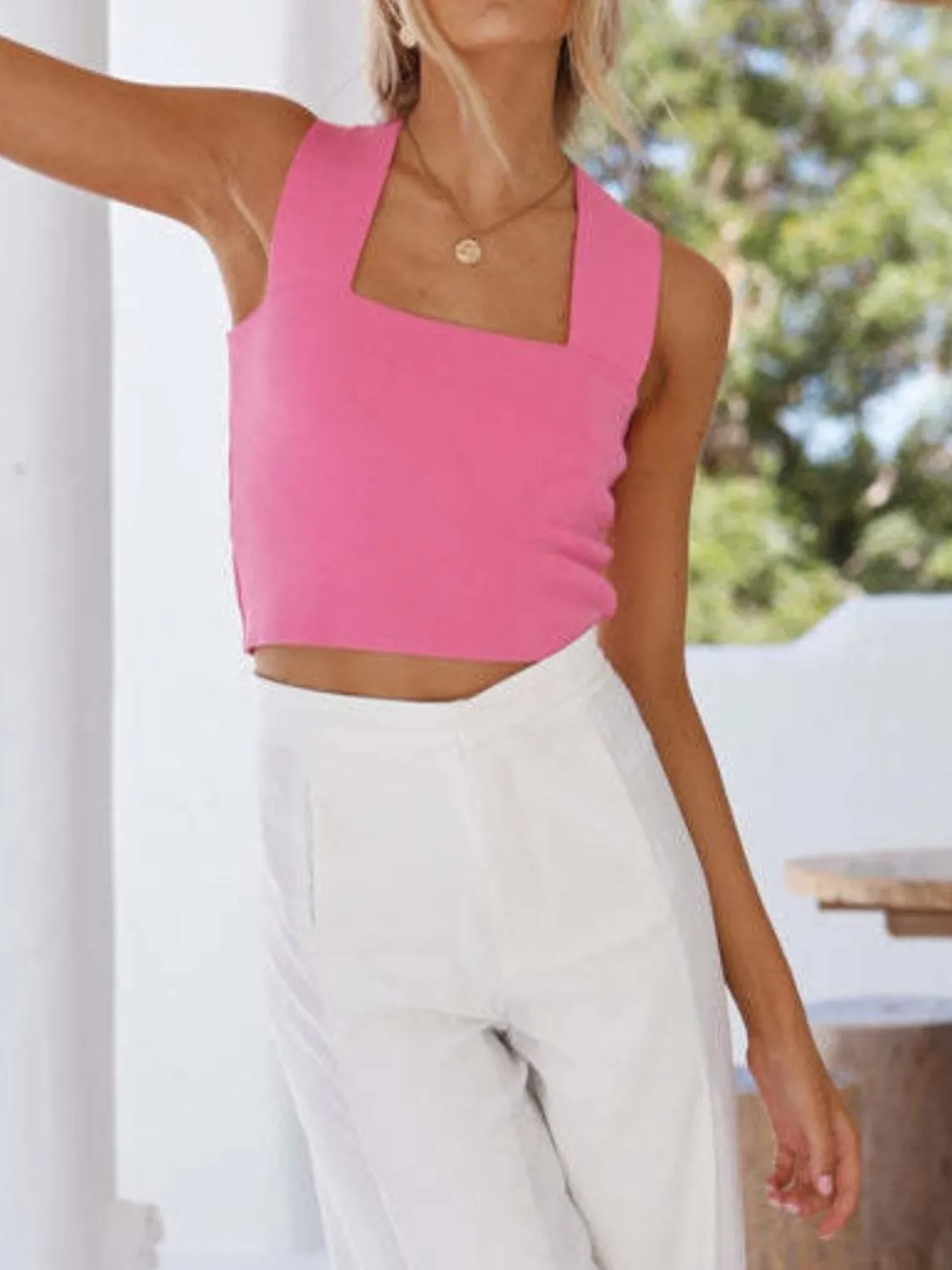 GYPSY - Square Neck Wide Strap Tank