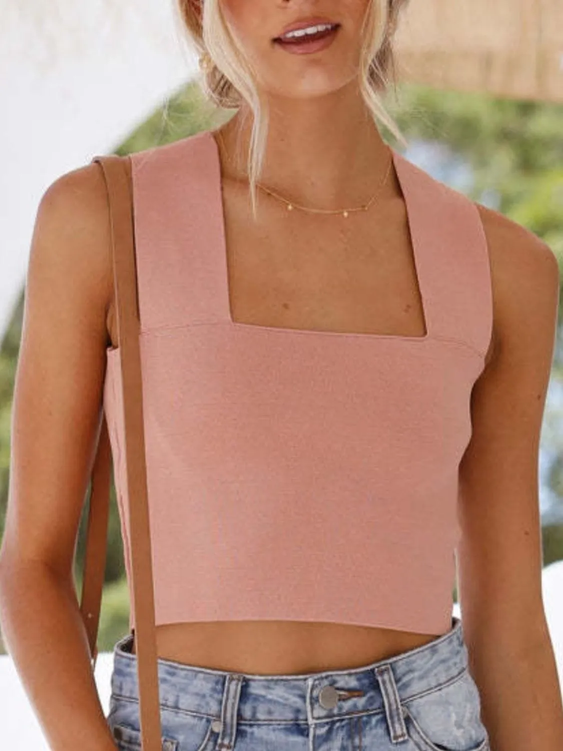 GYPSY - Square Neck Wide Strap Tank