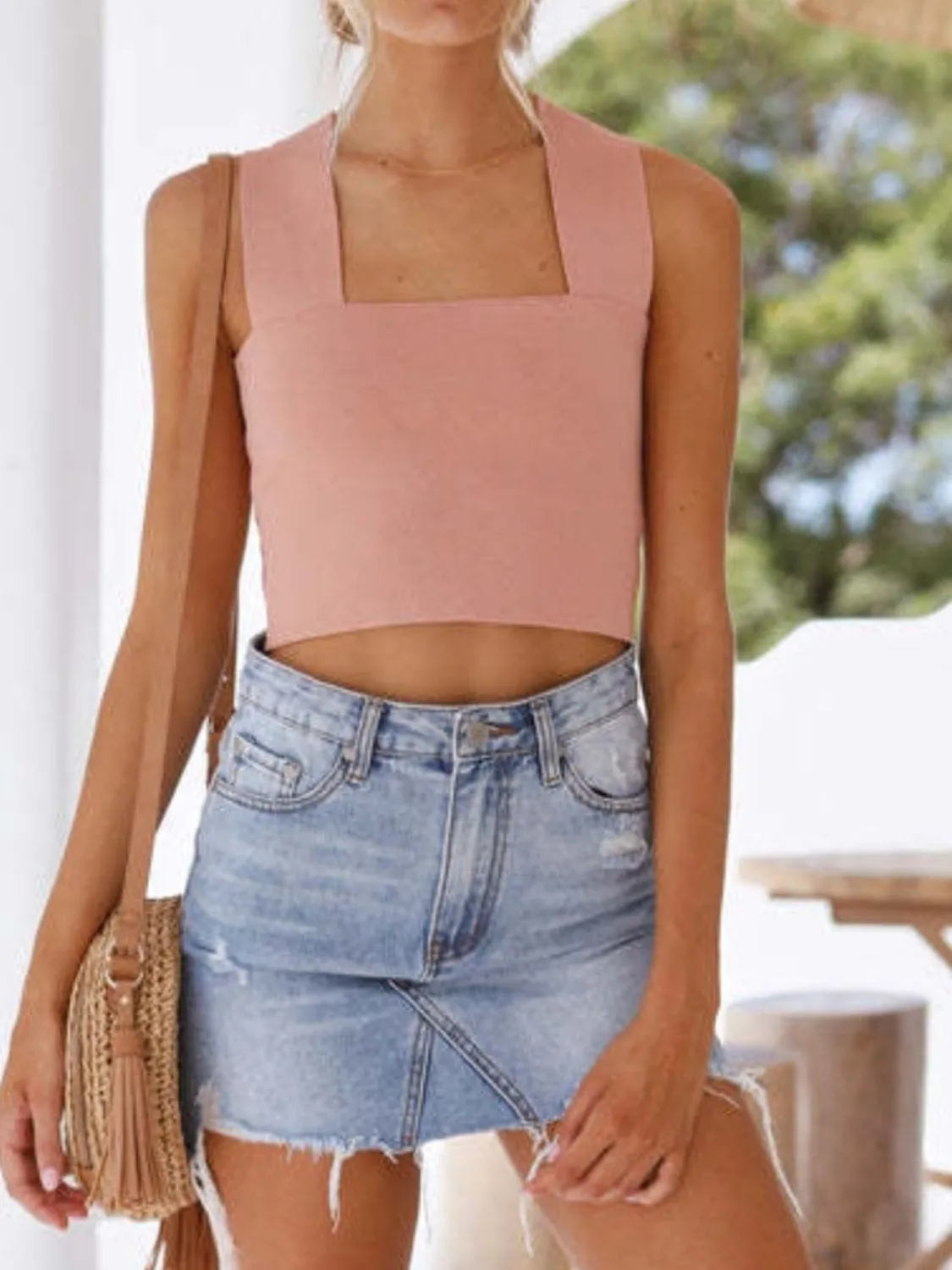 GYPSY - Square Neck Wide Strap Tank