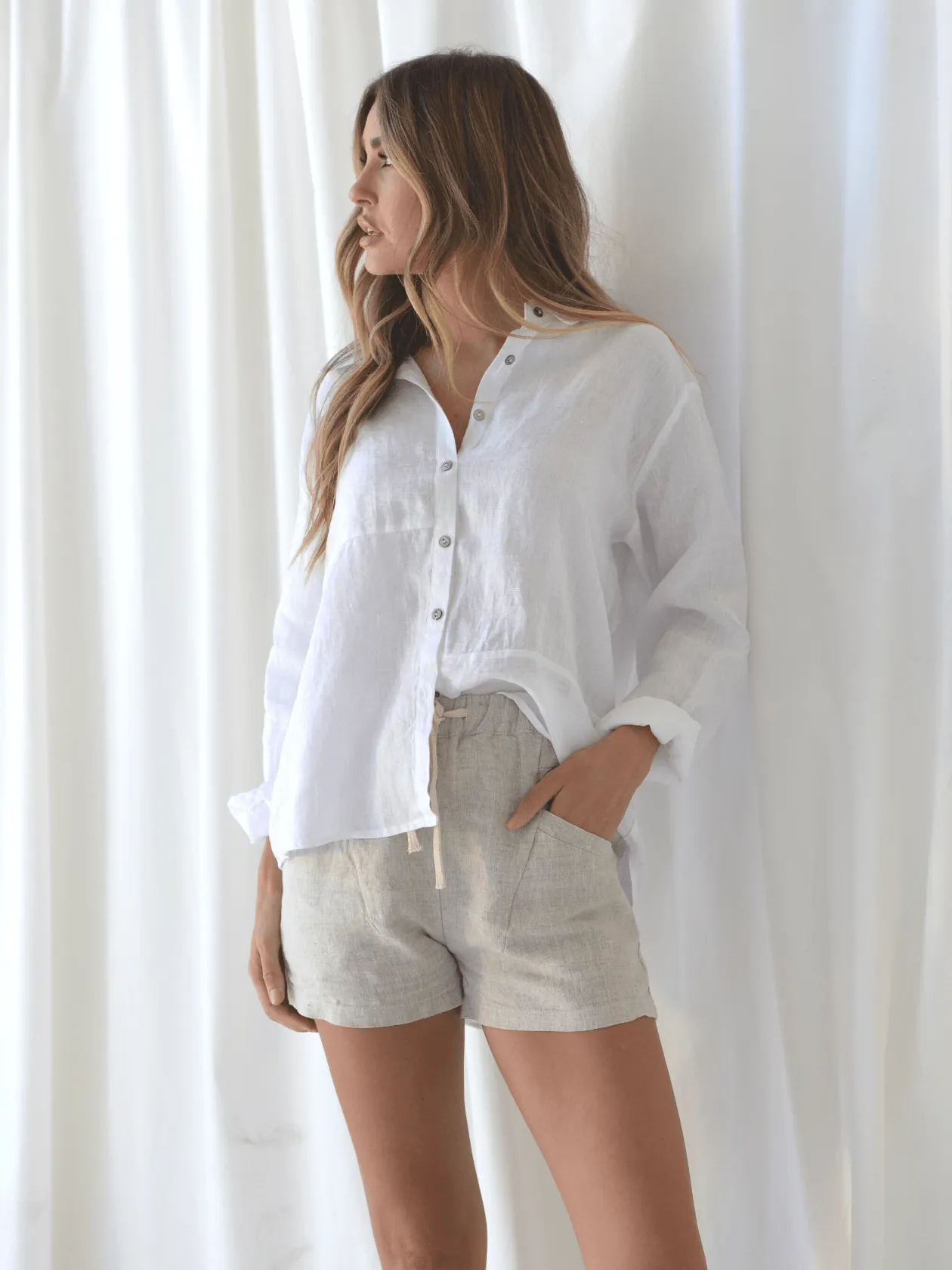 Hannah Linen Top