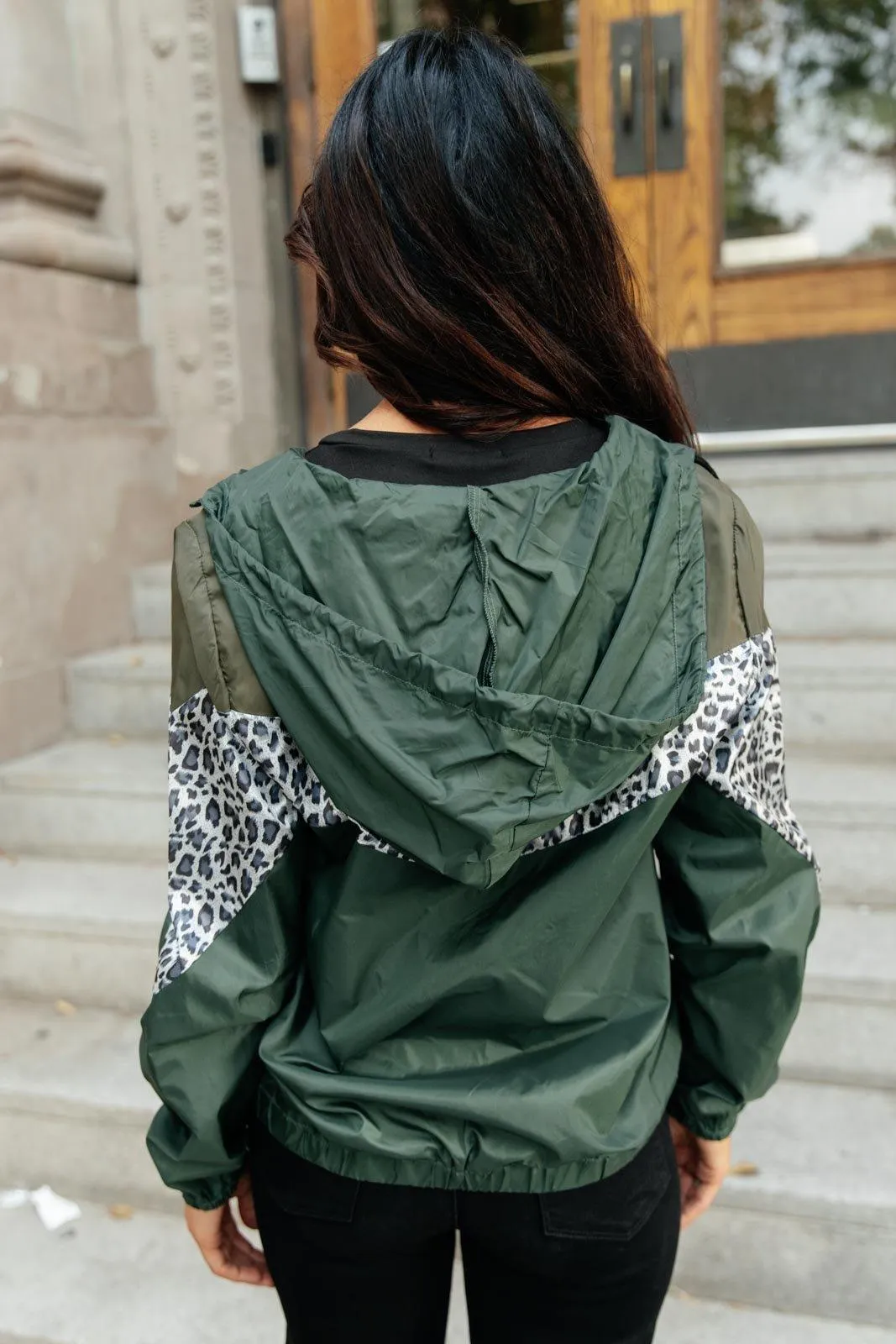 Hazel Blues® | Make Your Move Windbreaker in Olive