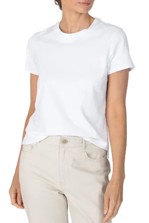 Heavyweight Jersey Short Sleeve Crew with Vintage Wash in White