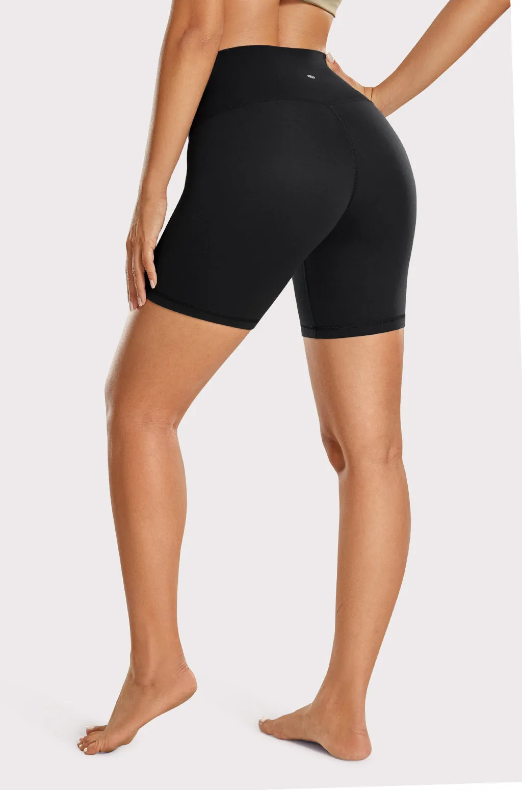 High Rise Basic Biker Shorts 6"