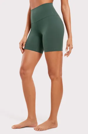 High Rise Basic Biker Shorts 6"