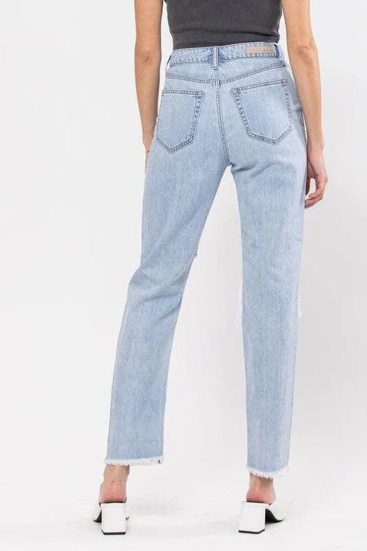 High Rise Re-Position CF Closure Mom Jean