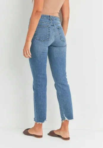 High Rise Vintage Straight | Mid Wash