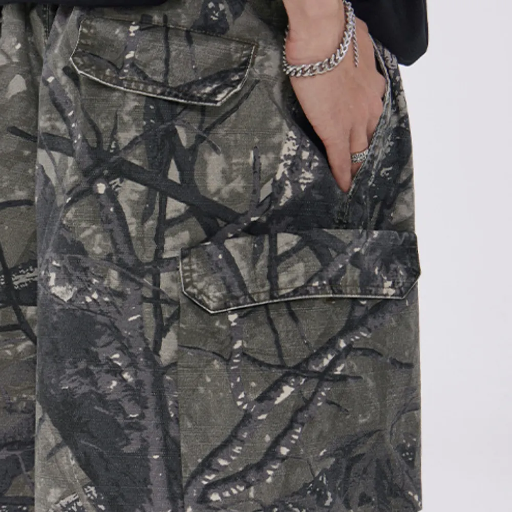 High Street Camo Cargo Shorts