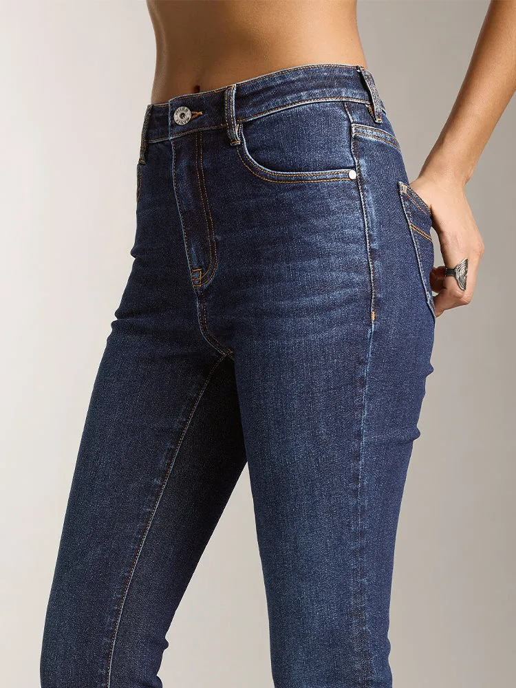 High Waisted Flared Jeans