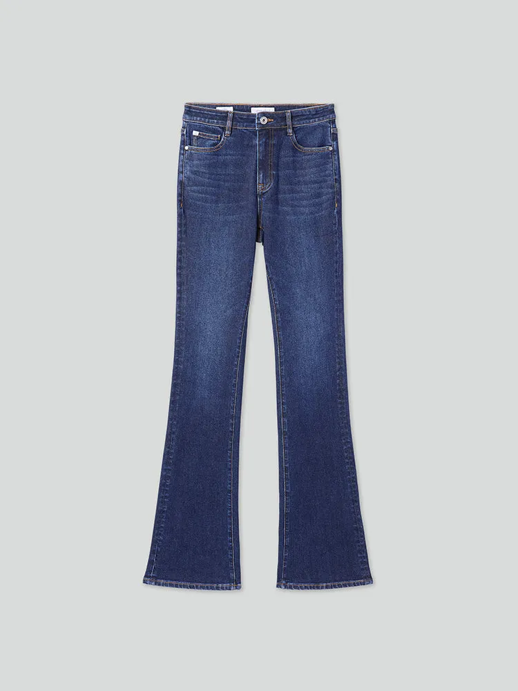 High Waisted Flared Jeans