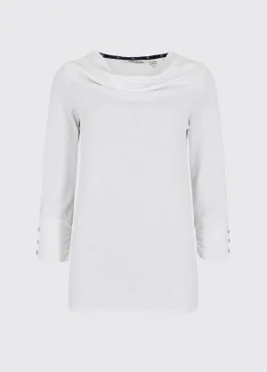Hillgrove cowl neck top - White
