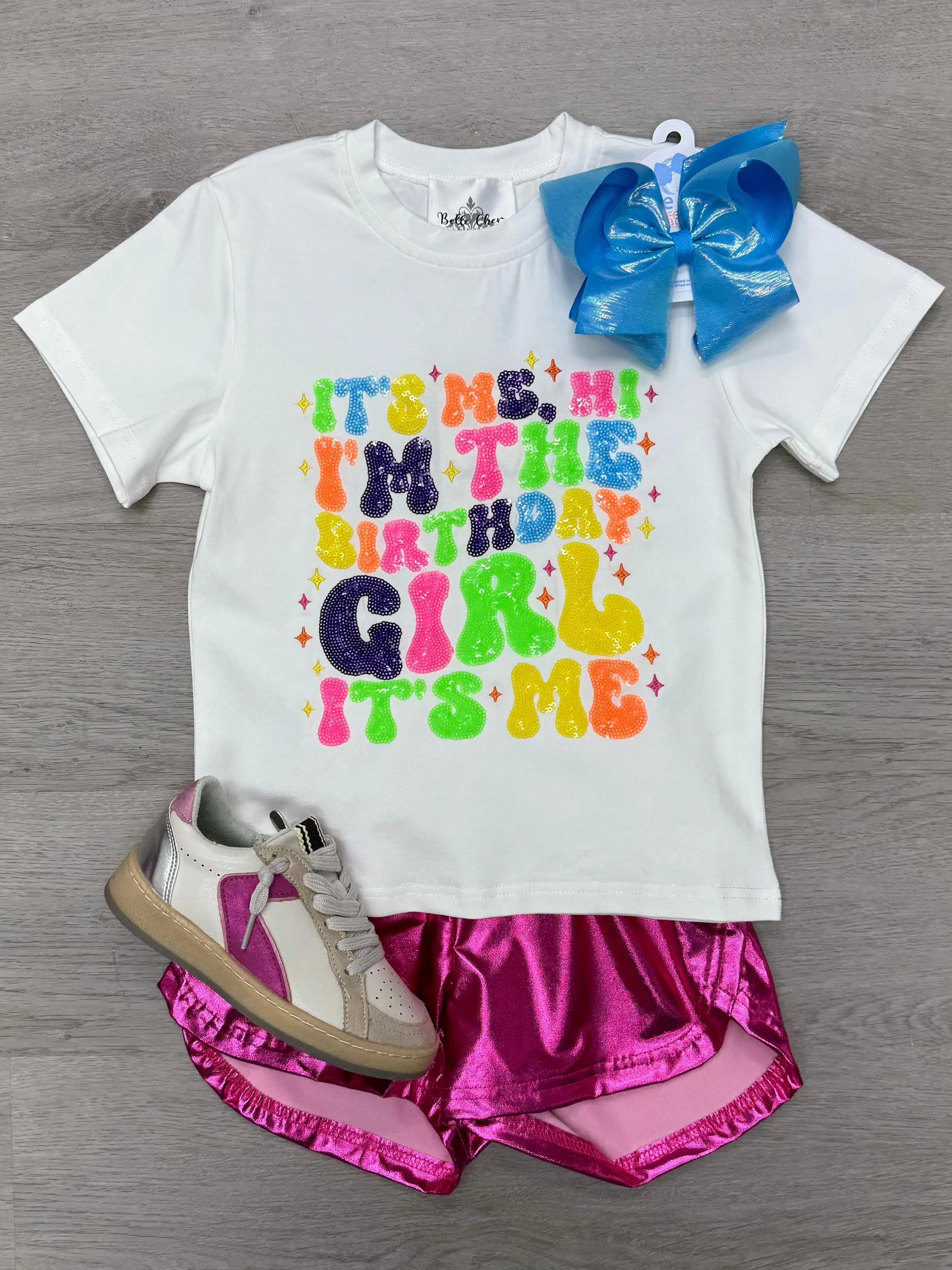 Hot Pink Metallic Shorts