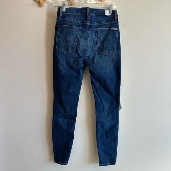 Hudson Blair High Rise Skinny Ankle Jeans Medium Dark Wash Size 26