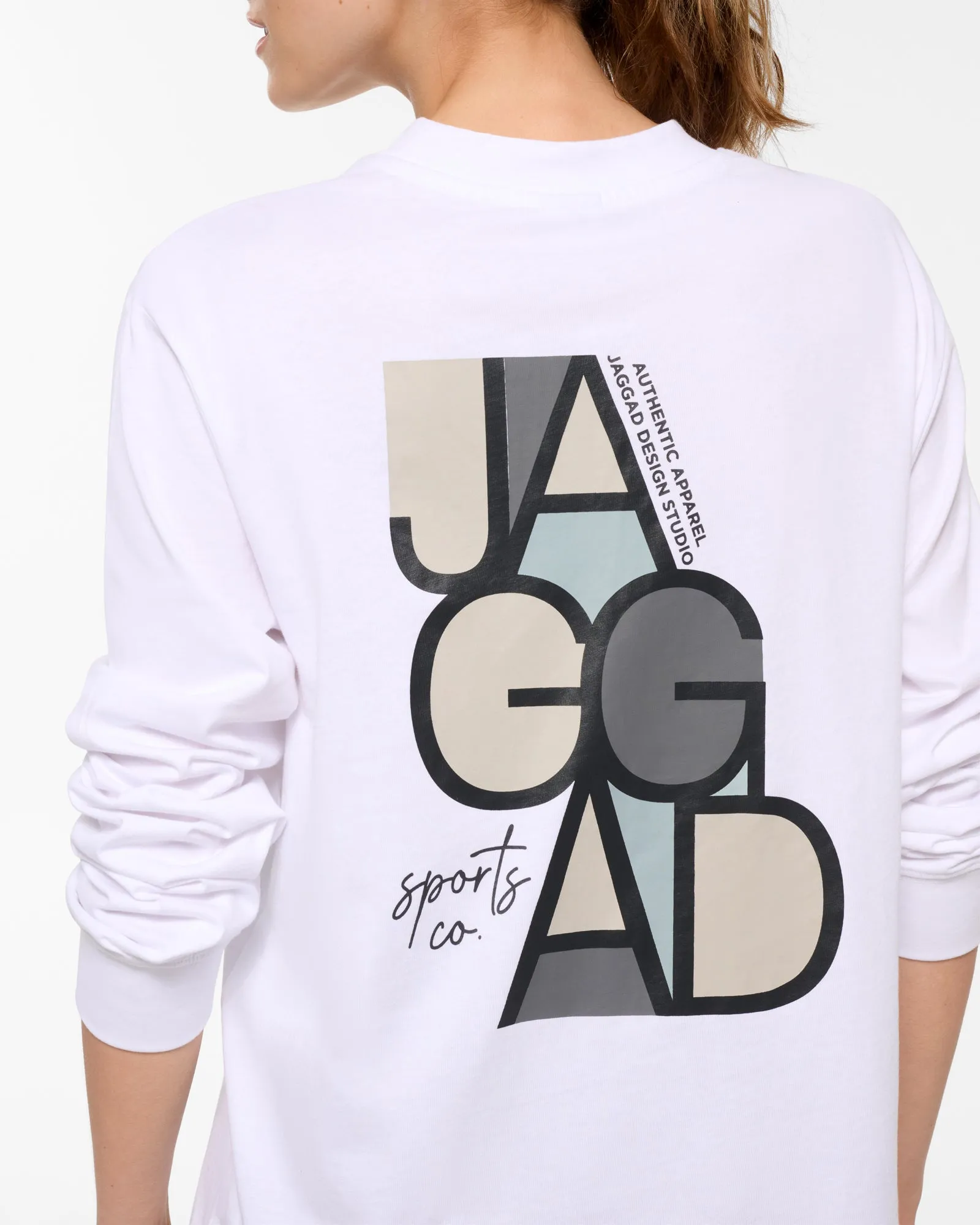 HYDE OVERSIZED LONG SLEEVE TEE WHITE