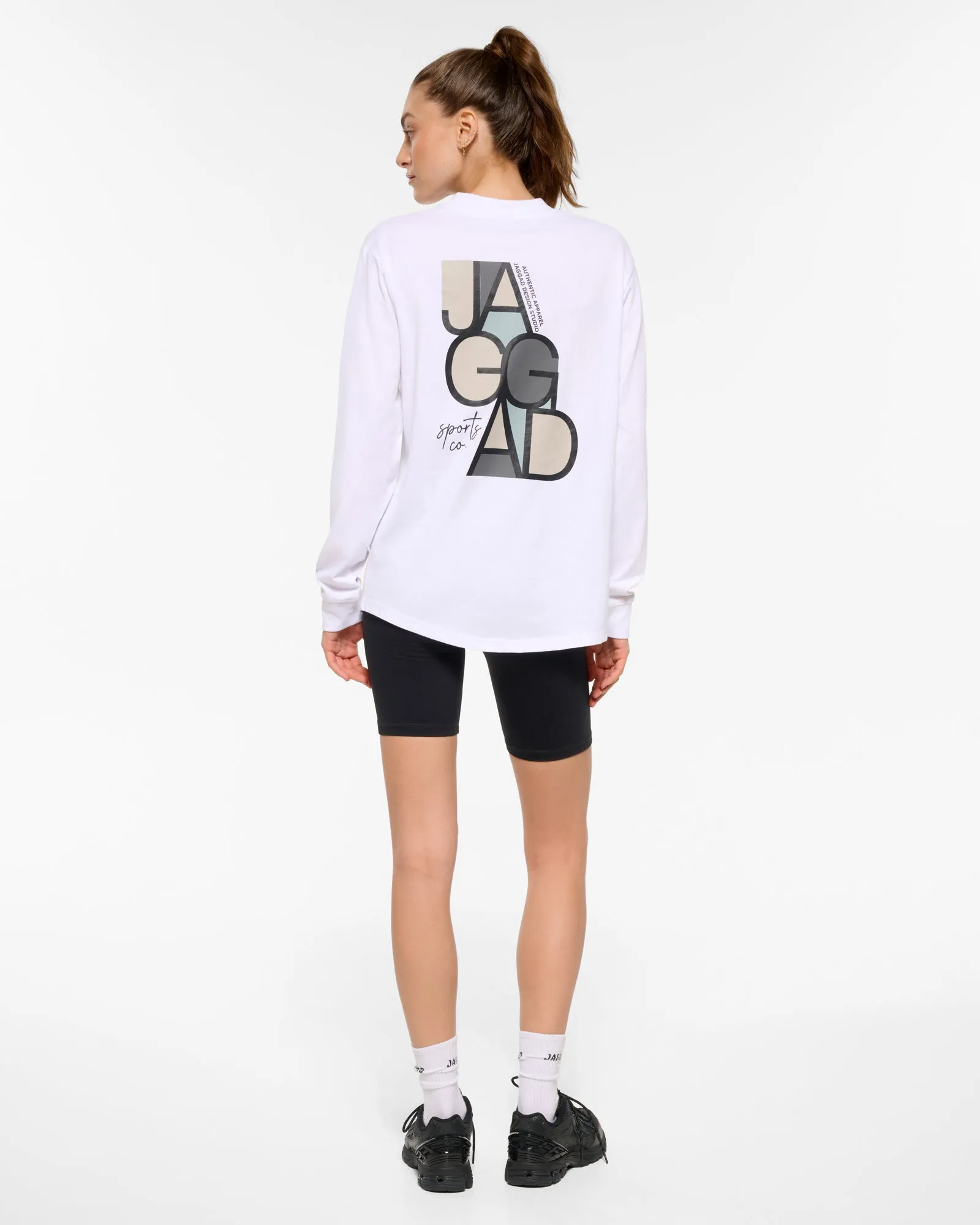 HYDE OVERSIZED LONG SLEEVE TEE WHITE