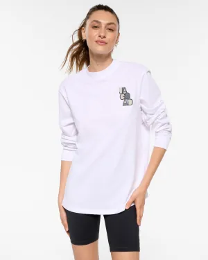 HYDE OVERSIZED LONG SLEEVE TEE WHITE