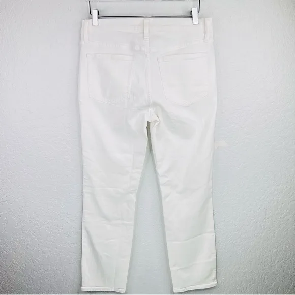 J.Crew 9” Vintage Slim-Straight Mid-Rise White Demin Jeans Size 29