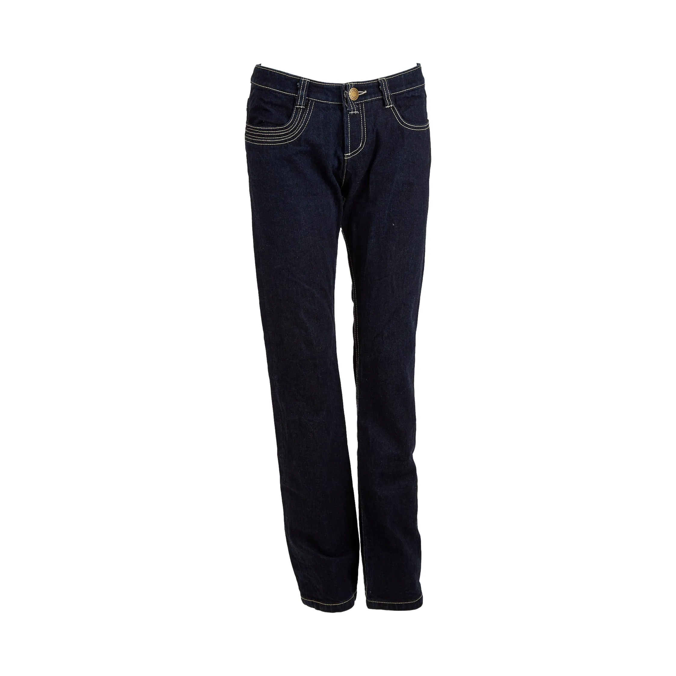 Jean Paul Gaultier Logo Button Jeans