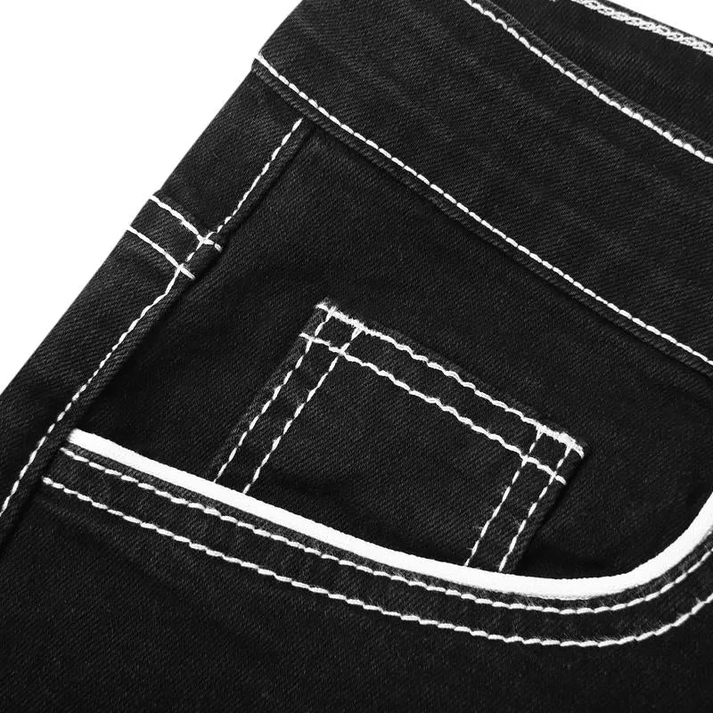 Jean slim à double fil vintage