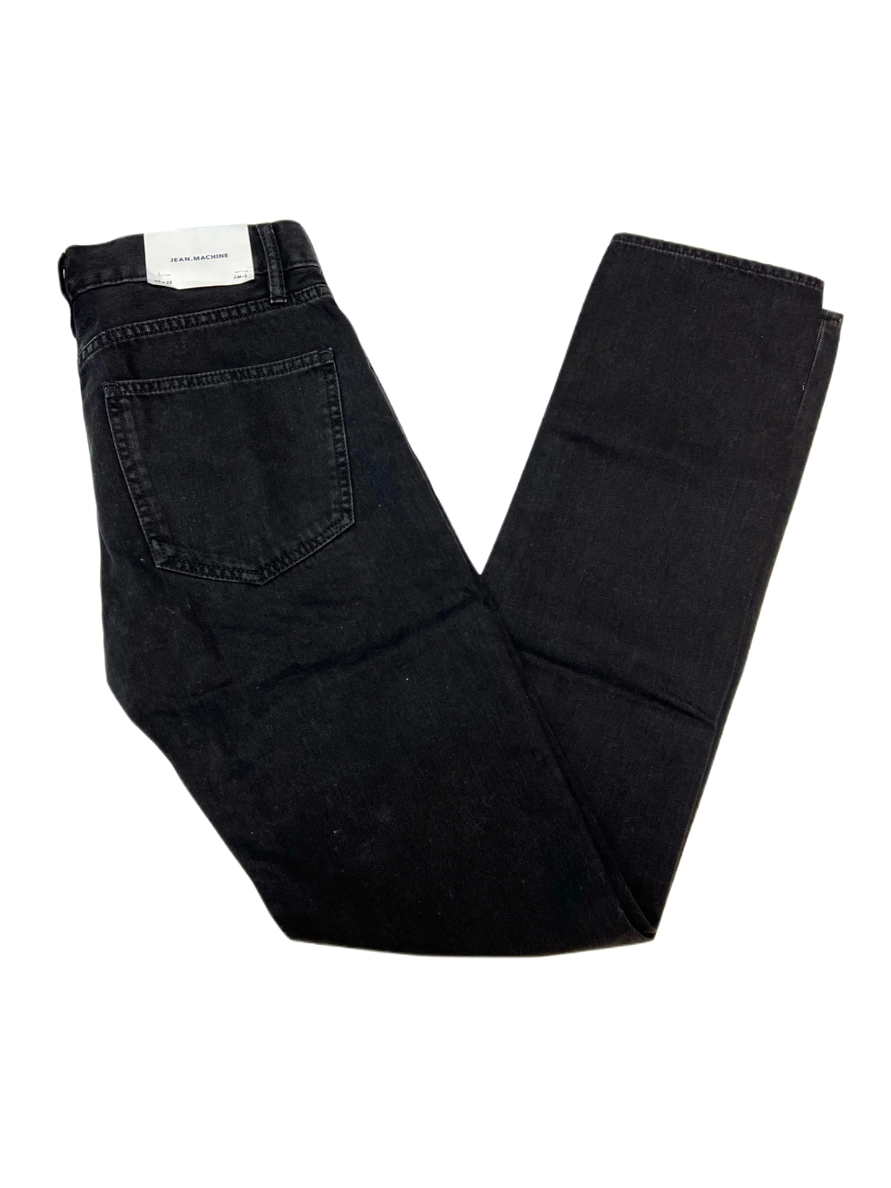 JEAN.MACHINE J.M-1 Men's Black Slim Leg Denim Pants Sz 28X32 NWT