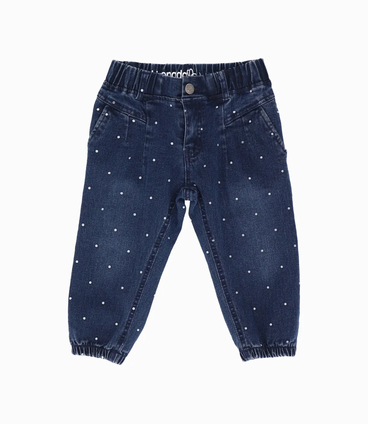 Jeans bebé niña con puntos
