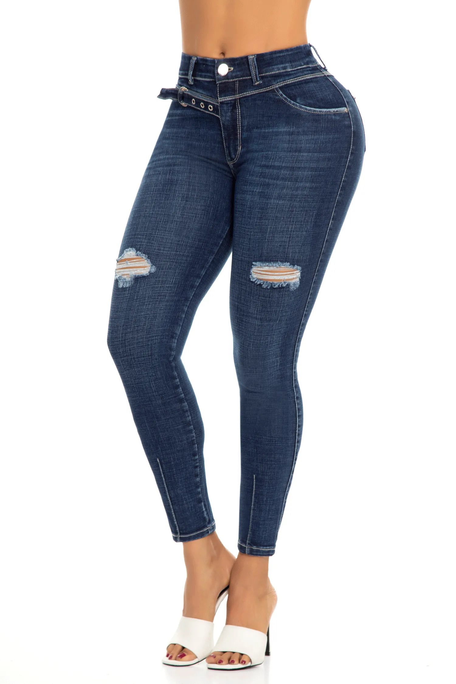 JEANS COLOMBIANOS PUSH UP AZUL 6821