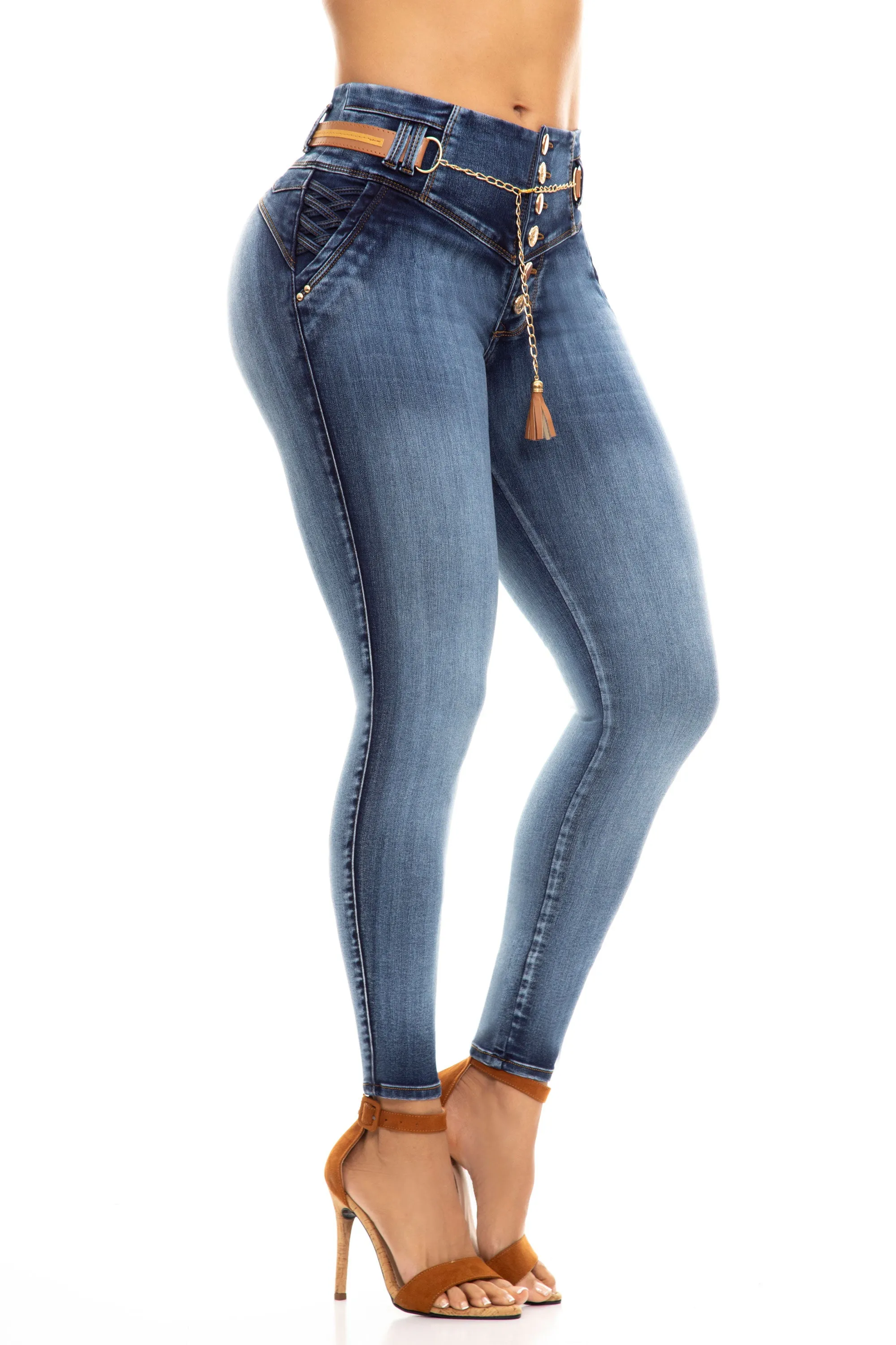 JEANS COLOMBIANOS PUSH UP AZUL TMMDAZ11024-32