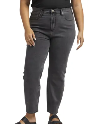 Jeans Highly Desirable Slim Straight Taille Plus (Noir) de Silver Jeans