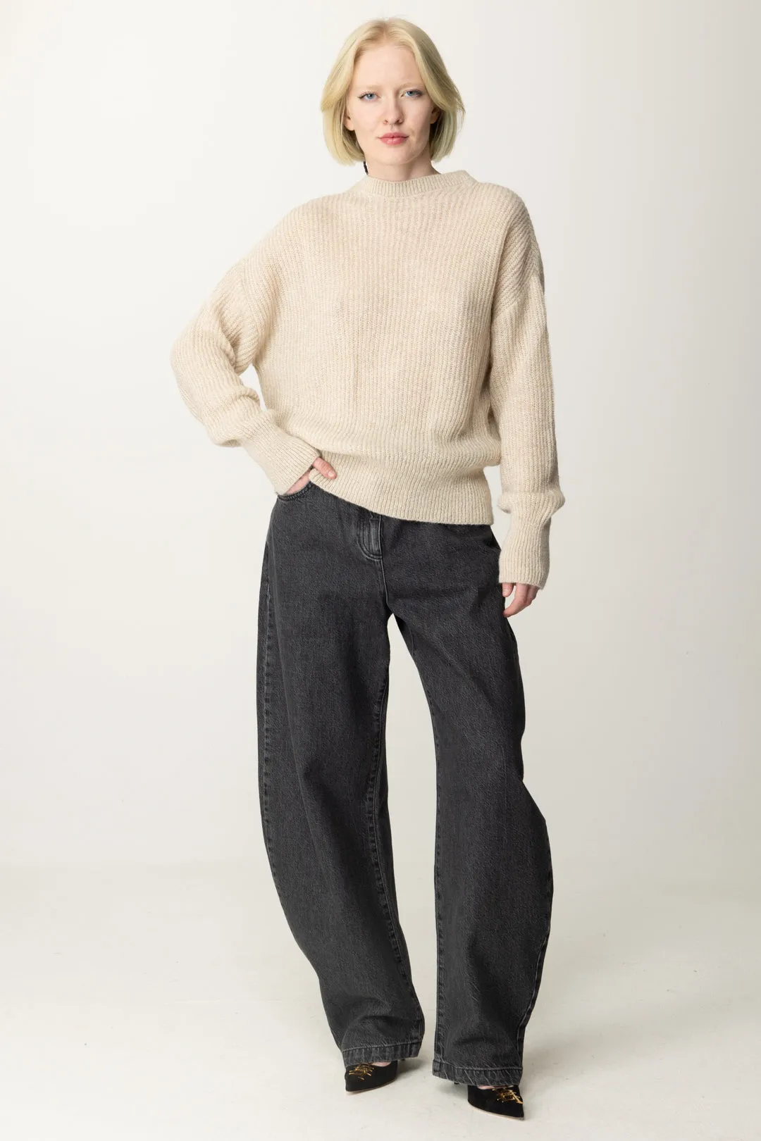 Jeans Oversize Effetto Washed