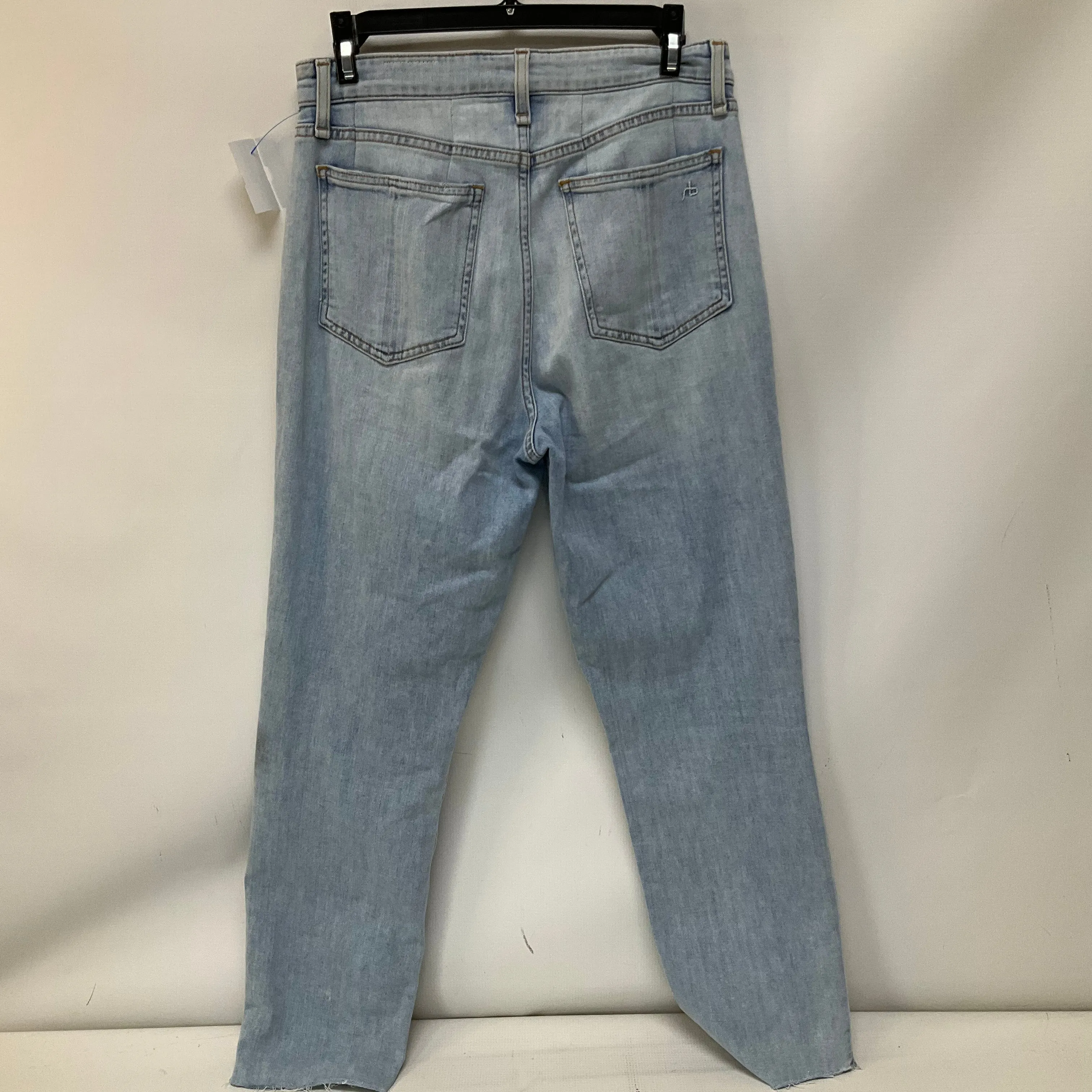 Jeans Straight By Rag & Bones Jeans In Blue Denim, Size: 6