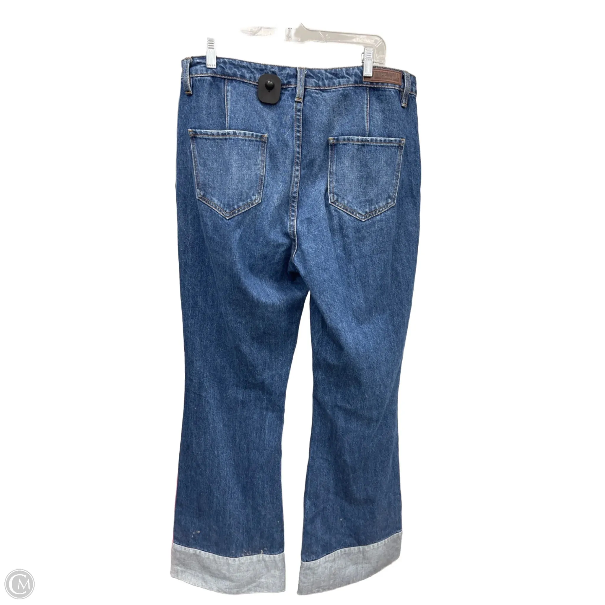 Jeans Wide Leg By Clothes Mentor In Blue Denim, Size: 16