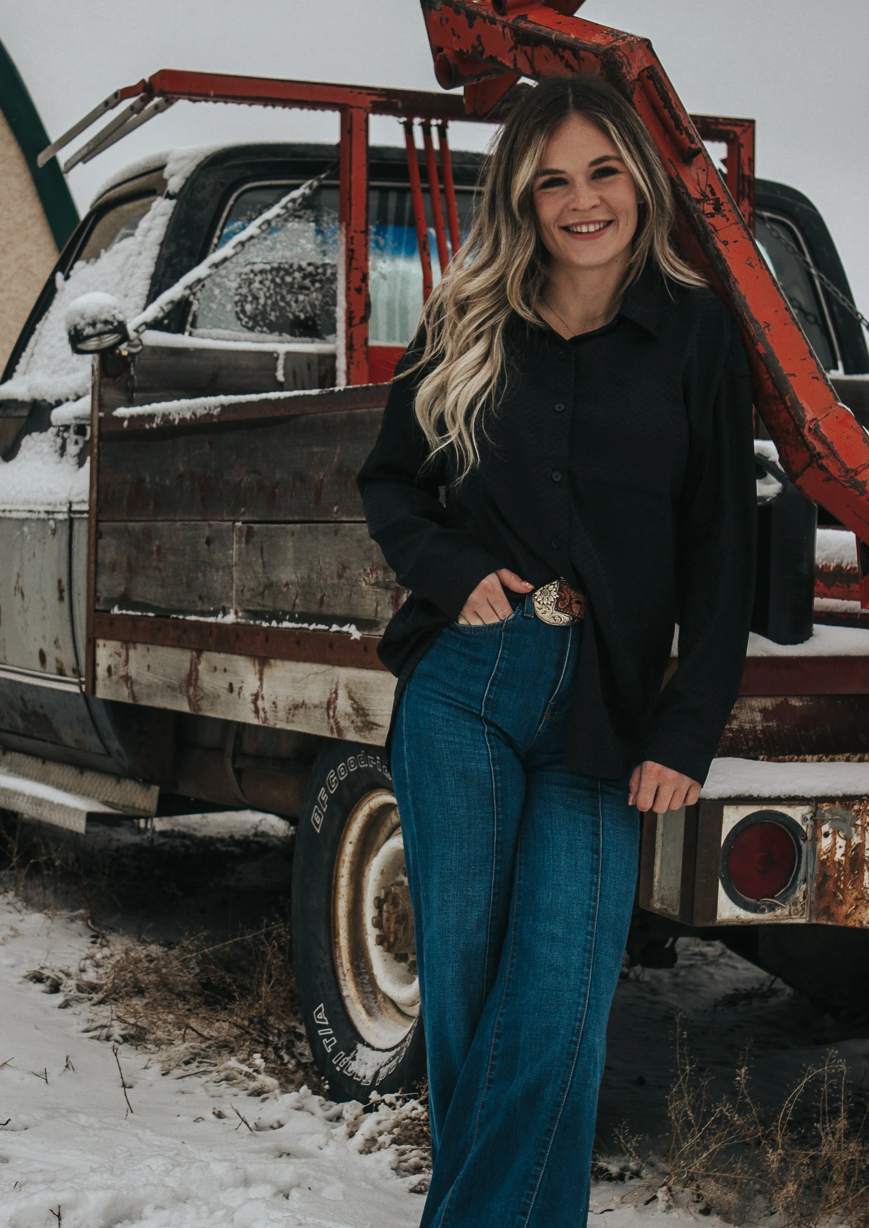 Jessi Checkered Button Down