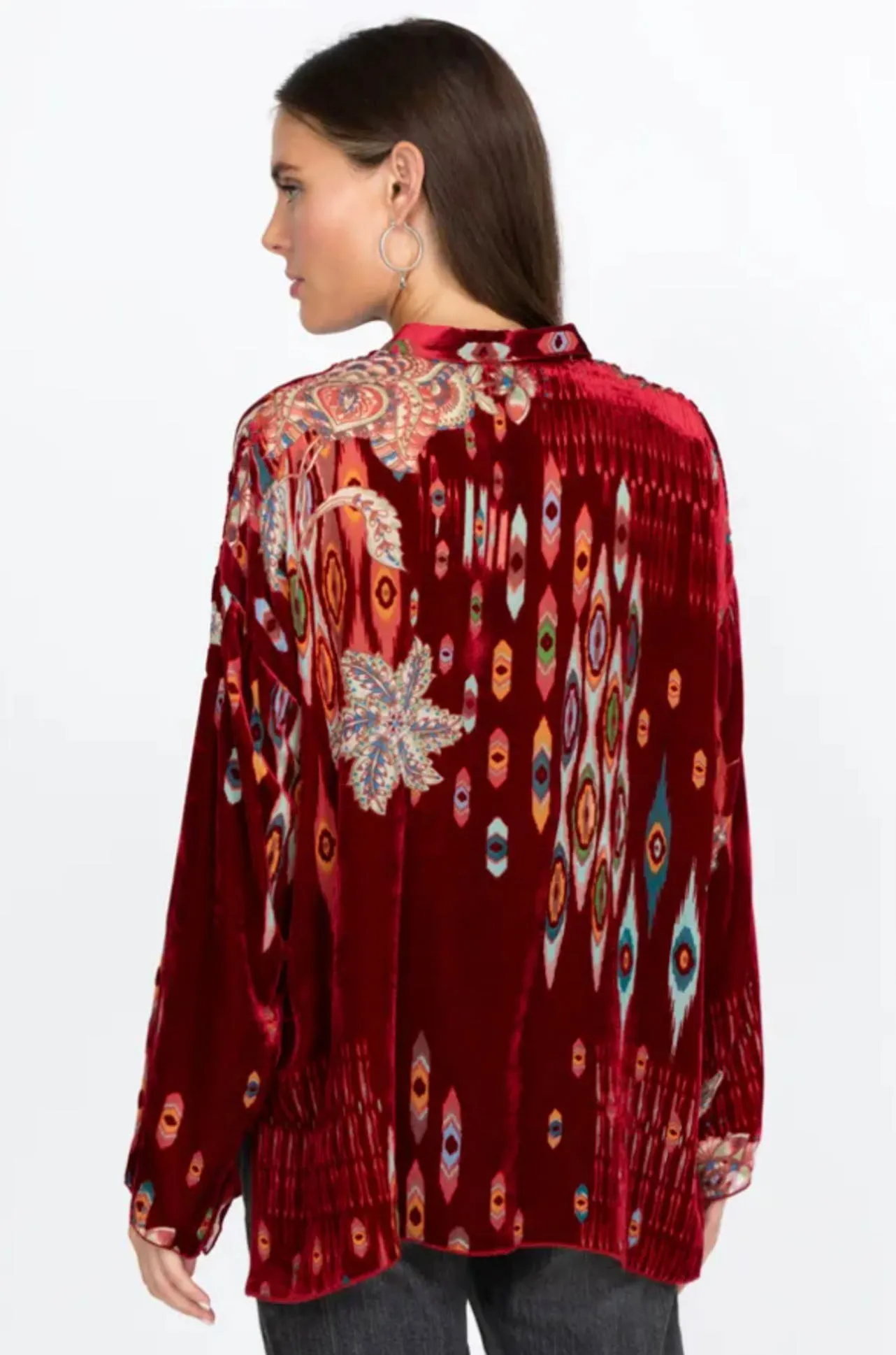 Johnny Was - Feather Burnout Mara Blouse