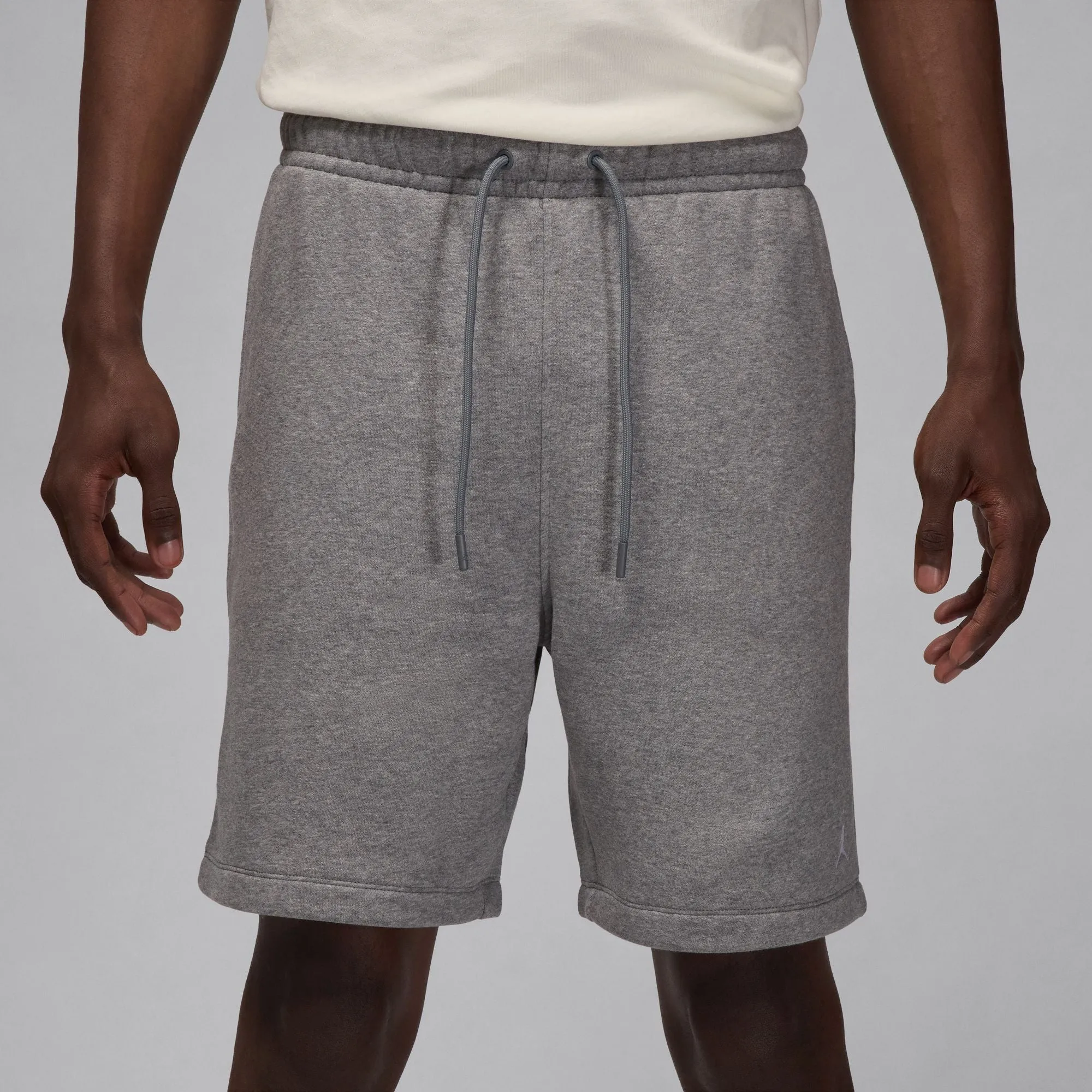Jordan Brooklyn Fleece Men's Shorts 'Carbon Heather/White'